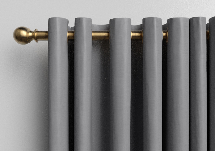 Shima Faux Silk, Platinum - Made to Measure Curtains - Image 12